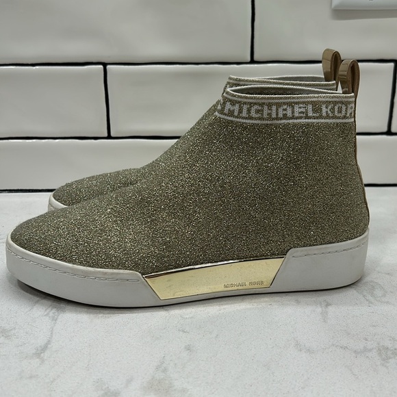 MICHAEL KORS GROVER Slip-On Sneakers Metallic Size: 7 - Picture 16 of 16